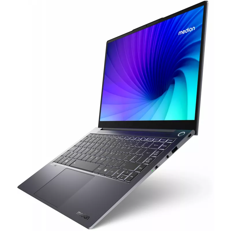 Nešiojamas kompiuteris MEDION SPRCHRGD 14 S1 Elite MD62637 Snapdragon X1E-78-100 35,6 cm (14 colių) WQXGA+ 16 GB LPDDR5-SDRAM 512 GB SSD Wi-Fi 6E (802.11ax) Windows 11 Home pilka