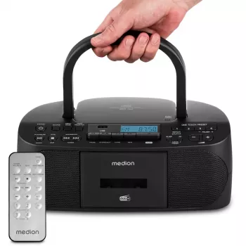 Asmeninis radijo imtuvas MEDION 50079328 – DAB+/FM/PLL, 6W RMS, LCD, Bluetooth 10m, 3,5 mm lizdas