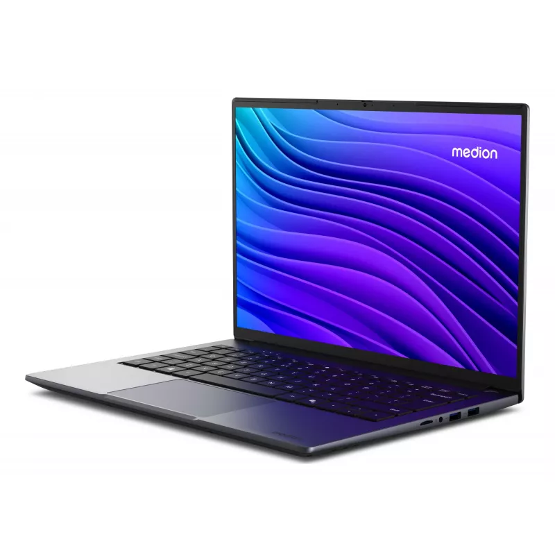 Nešiojamas kompiuteris MEDION Avantum 14 E1e, Intel Celeron N4500, 14 inch Full HD, 8 GB RAM, 256 GB Flash, Windows 11 Home, pilka