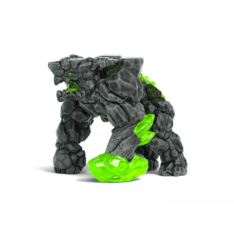 schleich ELDRADOR CREATURES BattleCave Stone Smasher, veiksmo/nuotykių žaislas, Pabaisos ir drakonai, Akmenų pasaulis, 7+ metai, žalia, pilka