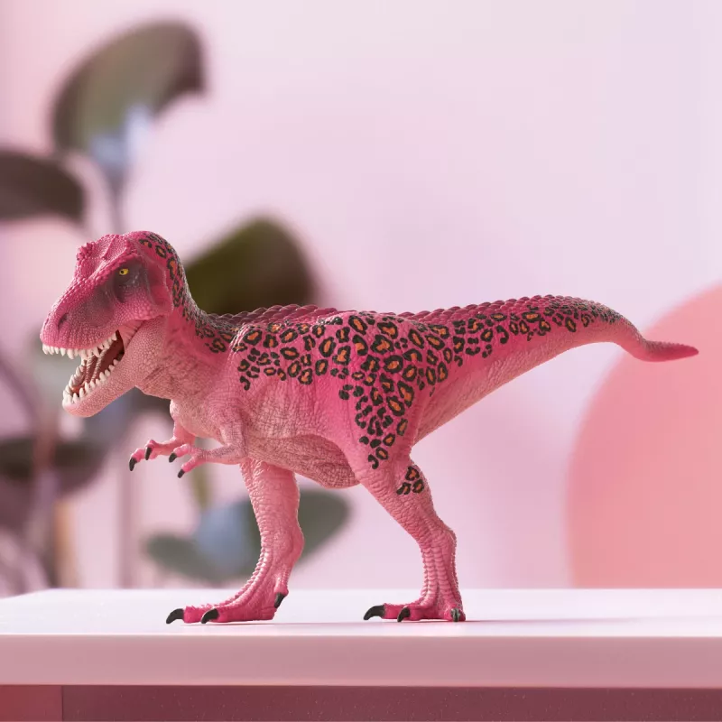schleich Dinozaury Animal print T-Rex, 3 m., Dinozaury i wulkan, Stacja badawcza, Specjalna, Wielokolorowy, 1 szt.