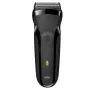 Braun Series 3 300s folinis skustuvas su trimeriu juodas