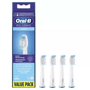 Oral-B Pulsonic Clean 4 vnt Baltas