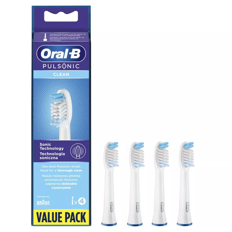 Oral-B Pulsonic Clean 4 vnt Baltas