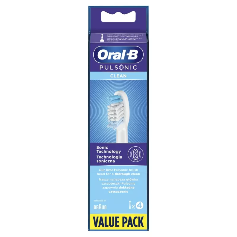 Oral-B Pulsonic Clean 4 vnt Baltas