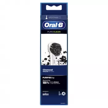 Oral-B Pure Clean keičiamos šepetėlių galvutės, 4 vnt., baltos (350053)