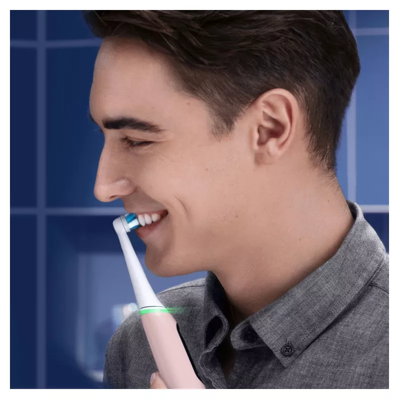 Oral-B iO 6S suaugusiųjų vibracinis dantų šepetėlis rožinis, baltas