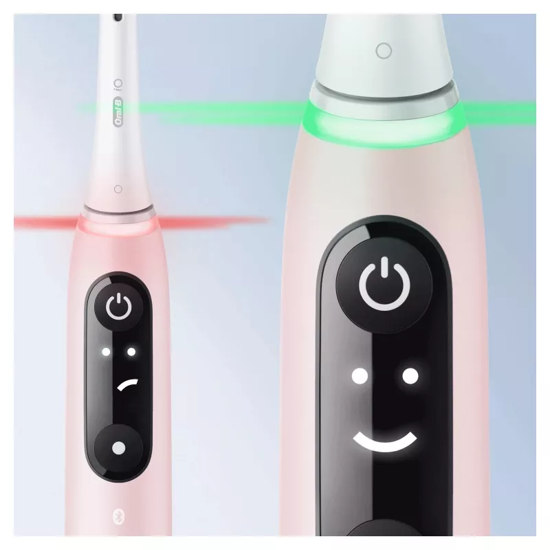 Oral-B iO 6S suaugusiųjų vibracinis dantų šepetėlis rožinis, baltas