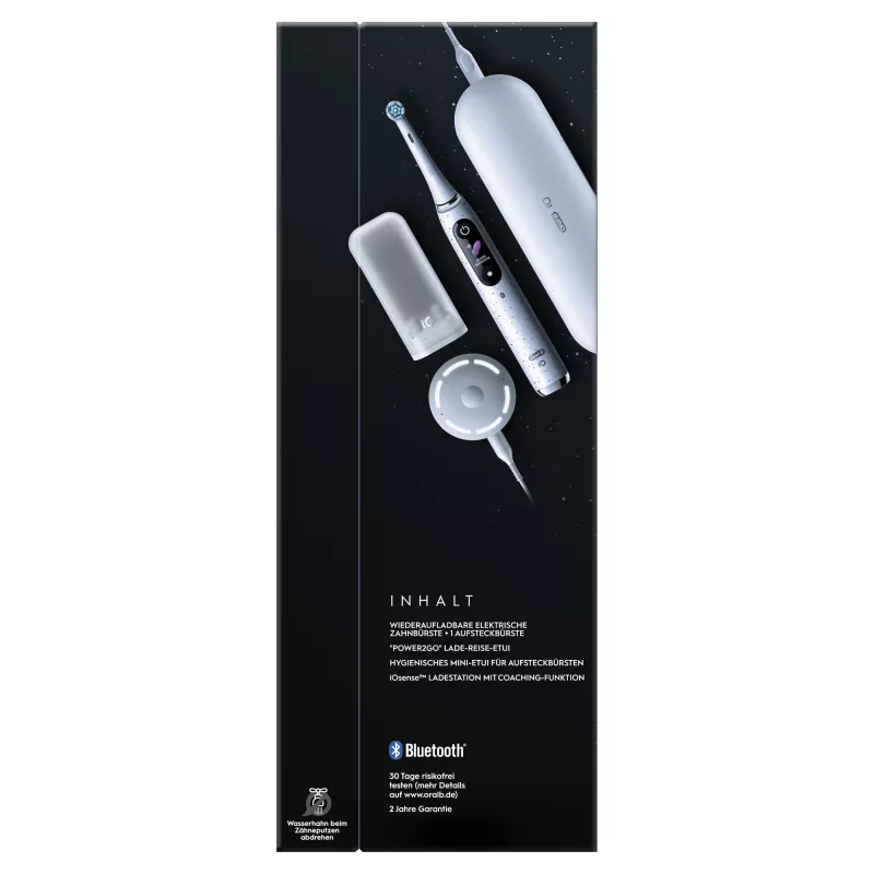 Oral-B iO Series 10 suaugusiųjų sukamoji-osciliuojanti dantų šepetėlis Baltas