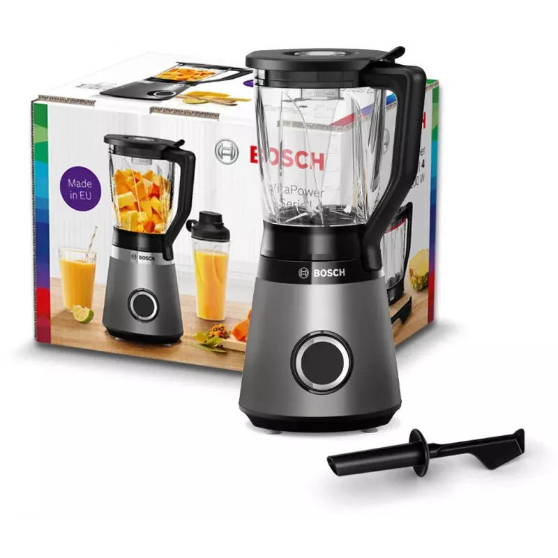 Bosch MMB6172SN stalo blenderis 1,5 l 1200 W juodas, nerūdijantis plienas