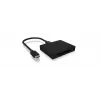ICY BOX IB-CR402-C31 atmintinių kortelių skaitytuvas USB 3.1 (Gen 2) Type-C™ juodas