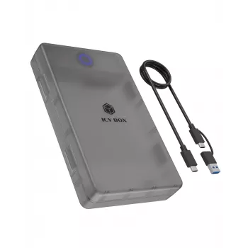 ICY BOX Spade Base 388 korpusas 2,5 colio / 3,5 colio SATA SSD / HDD