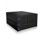 ICY BOX IB-573SSK-12G 8.89 cm (3,5 colio) krepšys (backplane) juodos spalvos