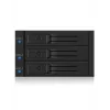 ICY BOX IB-573SSK-12G 8.89 cm (3,5 colio) krepšys (backplane) juodos spalvos