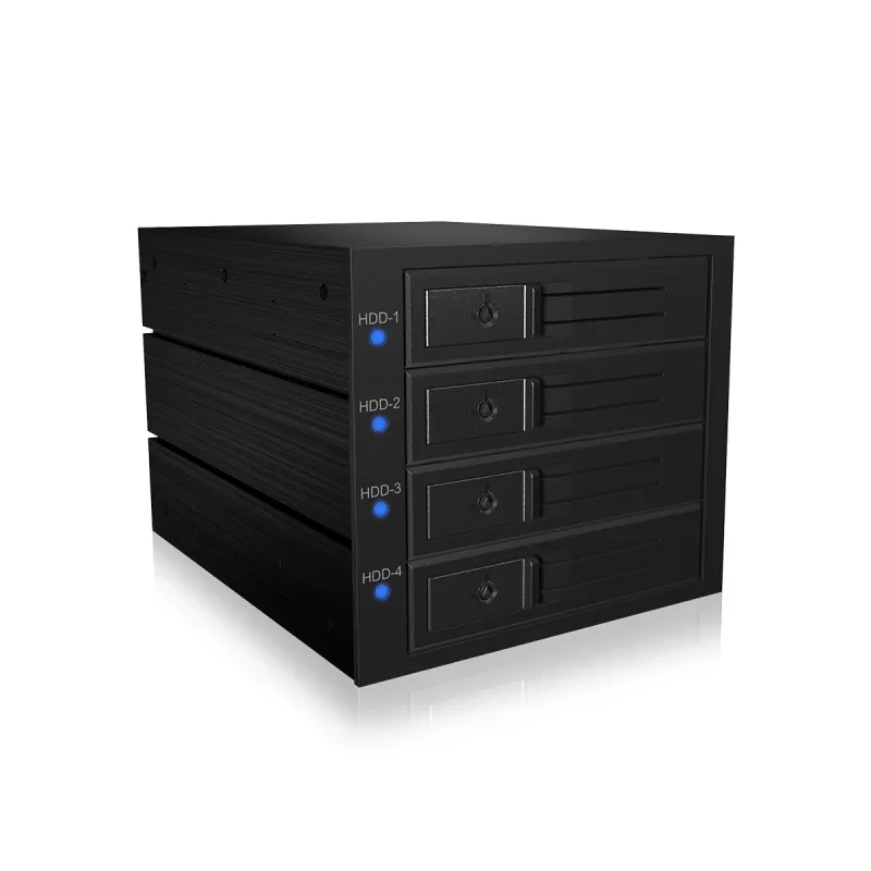 ICY BOX IB-574SSK-12G 8,89 cm (3,5 colio) galinė plokštė juoda