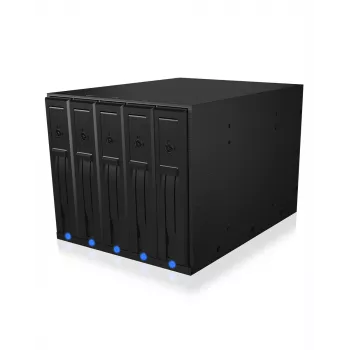 ICY BOX IB-575SSK-12G 8,89 cm (3,5 colio) galinė plokštė juoda