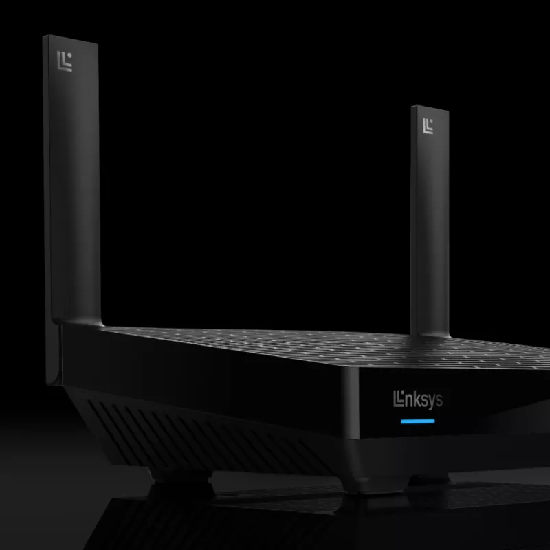Linksys Hydra Pro 6 dviejų juostų WiFi 6 maršrutizatorius AX5400, tinklinė sistema, 802.11ax, 2,4 / 5 GHz, Ethernet LAN, juodas