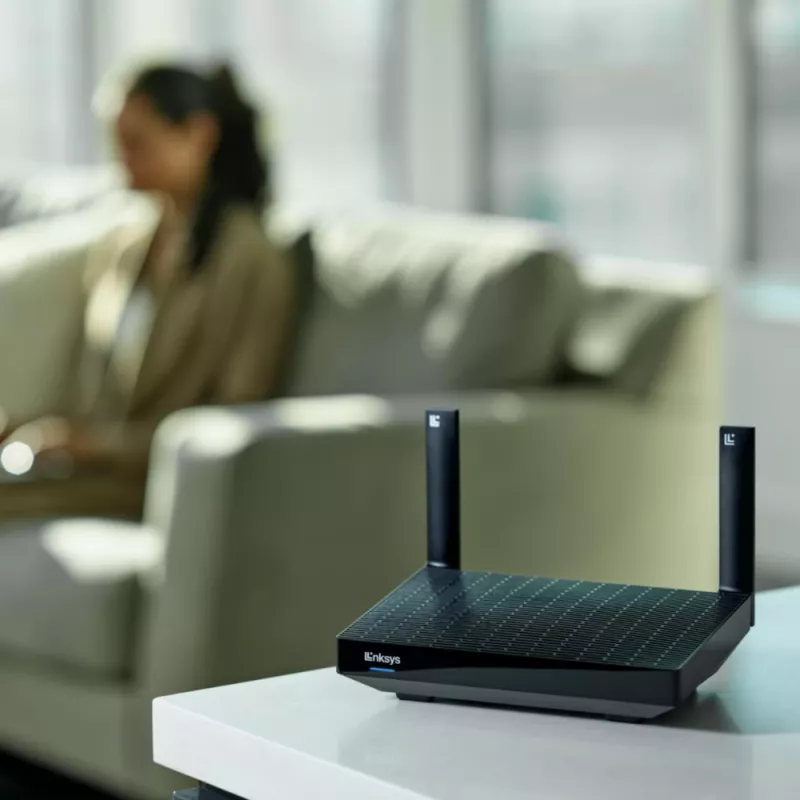 Linksys Hydra Pro 6 dviejų juostų WiFi 6 maršrutizatorius AX5400, tinklinė sistema, 802.11ax, 2,4 / 5 GHz, Ethernet LAN, juodas