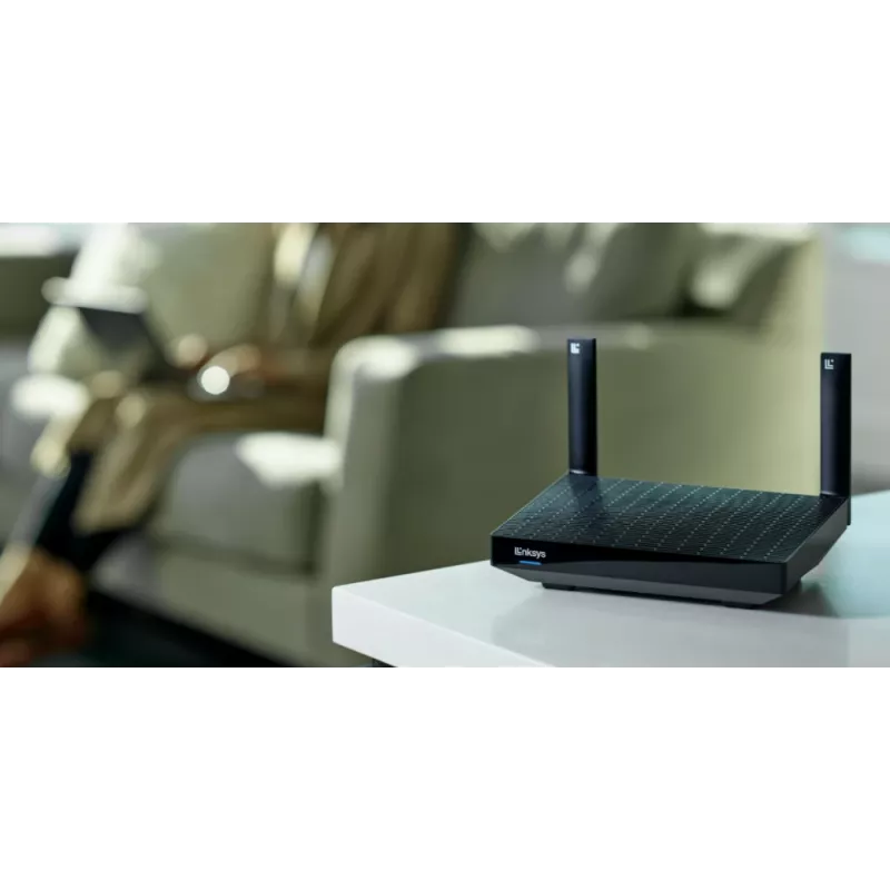Linksys Hydra Pro 6 dviejų juostų WiFi 6 maršrutizatorius AX5400, tinklinė sistema, 802.11ax, 2,4 / 5 GHz, Ethernet LAN, juodas