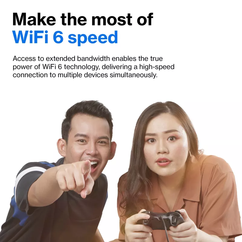 Linksys Hydra Pro 6 dviejų juostų WiFi 6 maršrutizatorius AX5400, tinklinė sistema, 802.11ax, 2,4 / 5 GHz, Ethernet LAN, juodas