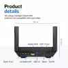 Linksys Hydra Pro 6 dviejų juostų WiFi 6 maršrutizatorius AX5400, tinklinė sistema, 802.11ax, 2,4 / 5 GHz, Ethernet LAN, juodas