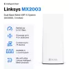 Linksys Atlas 6 dviejų juostų „Mesh“ WiFi 6 sistema, 3 vnt., balta, vidinė antena, 557 m², „Mesh“ sistema, dviejų juostų (2,4 GHz / 5 GHz), WiFi 6 (802.11ax)