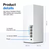 Linksys Atlas 6 dviejų juostų „Mesh“ WiFi 6 sistema, 3 vnt., balta, vidinė antena, 557 m², „Mesh“ sistema, dviejų juostų (2,4 GHz / 5 GHz), WiFi 6 (802.11ax)