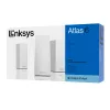 Linksys Atlas 6 dviejų juostų „Mesh“ WiFi 6 sistema, 3 vnt., balta, vidinė antena, 557 m², „Mesh“ sistema, dviejų juostų (2,4 GHz / 5 GHz), WiFi 6 (802.11ax)