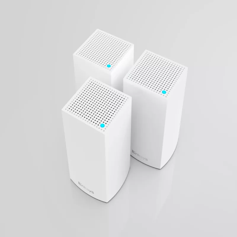 Linksys Atlas 6 dviejų juostų „Mesh“ WiFi 6 sistema, 3 vnt., balta, vidinė antena, 557 m², „Mesh“ sistema, dviejų juostų (2,4 GHz / 5 GHz), WiFi 6 (802.11ax)