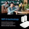 Linksys Velop Micro 6 belaidžio tinklo sistema – Dviejų juostų WiFi 6 AX3000 (3 vnt.)