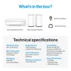 Linksys Velop Micro 6 belaidžio tinklo sistema – Dviejų juostų WiFi 6 AX3000 (3 vnt.)