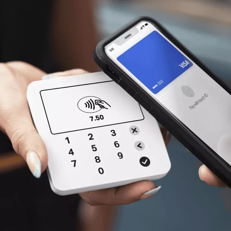 SumUp Solo Lite belaidis kortelių skaitytuvas su Bluetooth, Baltas