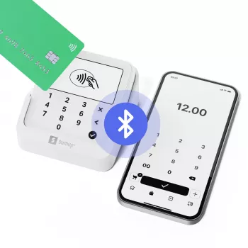 SumUp Solo Lite belaidis kortelių skaitytuvas NFC baterija Baltas