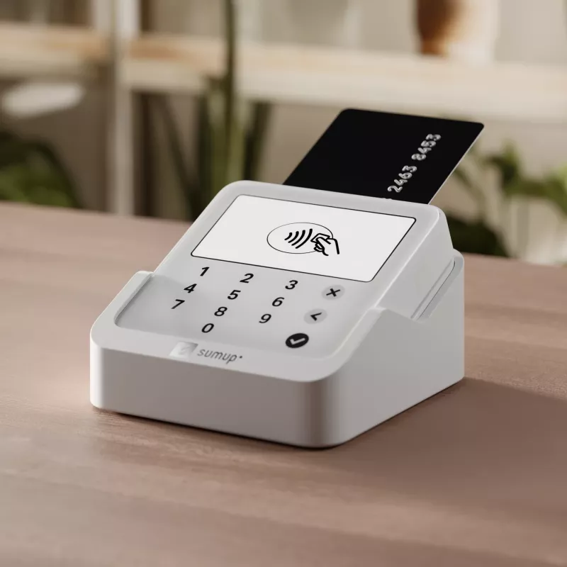 SumUp Solo Lite belaidis kortelių skaitytuvas NFC baterija Baltas