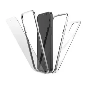 Hama 360° Glass dėklas mobiliesiems telefonams 15,5 cm (6,1 colio) Sidabrinis, permatomas