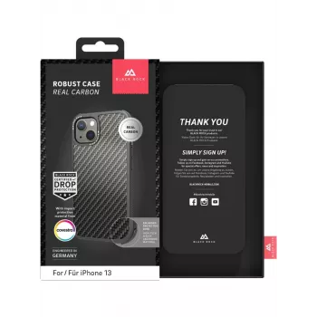 Hama Robust Real Carbon dėklas mobiliesiems telefonams 15,5 cm (6,1 colio) Juodas