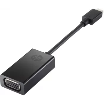 HP USB-C į VGA adapteris, juodas, Kinija, Windows 10, Windows 11, ChromeOS, verslui, 0 - 40 °C