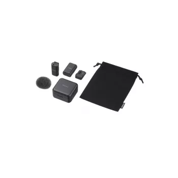 Sony ECM-W3S Juodas belaidis mikrofonas skaitmeniniam fotoaparatui