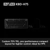 Sony INZONE KBD-H75 75% laidinė klaviatūra, magnetiniai-mechaniniai jungikliai, QWERTY US International RGB juoda