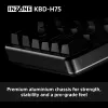 Sony INZONE KBD-H75 75% laidinė klaviatūra, magnetiniai-mechaniniai jungikliai, QWERTY US International RGB juoda