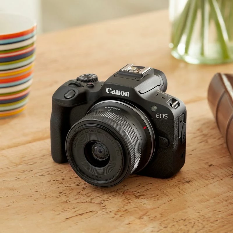 Veidrodinis fotoaparato korpusas Canon EOS R100, 24,1 MP CMOS, 6000×4000, 4K, juodas