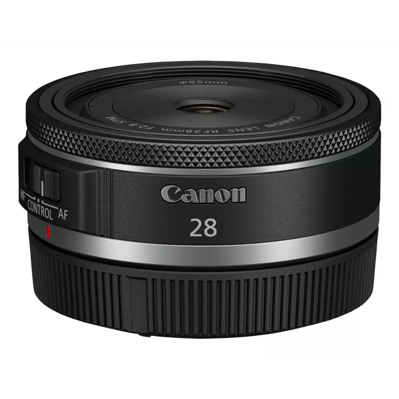 Canon RF 28 mm F2.8 STM plačiakampis objektyvas, juodas