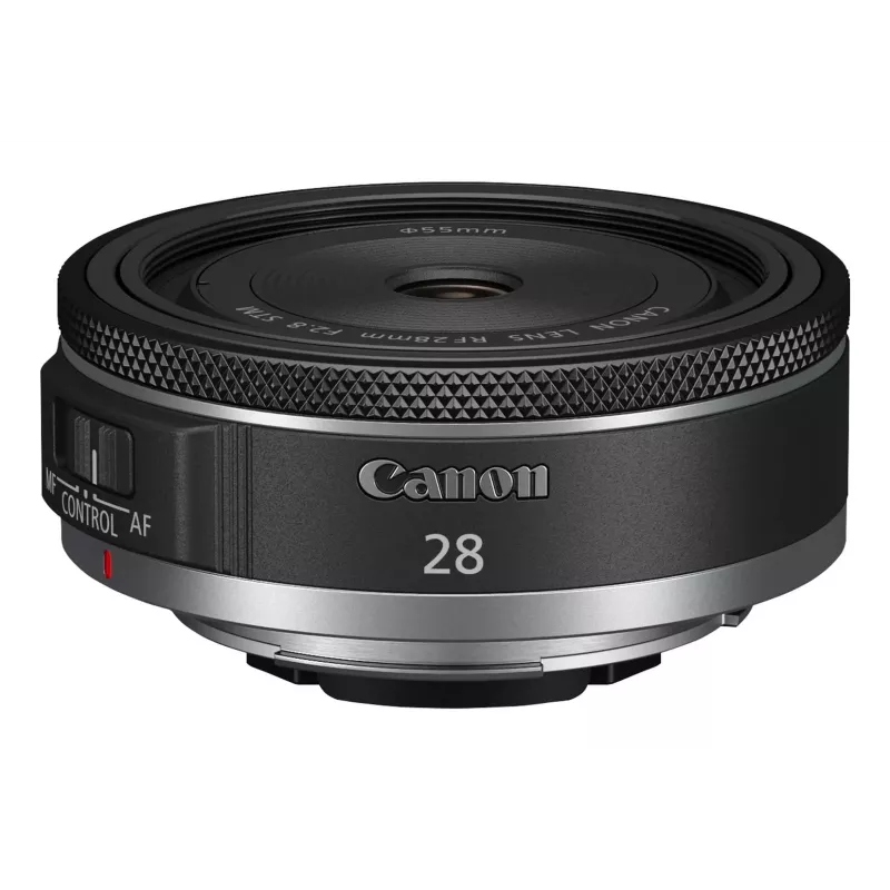 Canon RF 28 mm F2.8 STM plačiakampis objektyvas, juodas