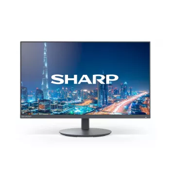 Sharp MultiSync E244FL 24 colių Full HD LCD monitorius, VA skydelis, 6 ms, USB 3.2 hub, aukštis reguliuojamas, juodas