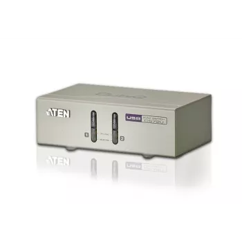 ATEN CS72U 2 prievadų USB VGA KVM jungiklis su garsu (įskaitant KVM kabelius), 2048 x 1536 pikseliai, QXGA, 0,142 W, pilka