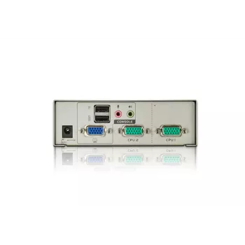 ATEN CS72U 2 prievadų USB VGA KVM jungiklis su garsu (įskaitant KVM kabelius), 2048 x 1536 pikseliai, QXGA, 0,142 W, pilka