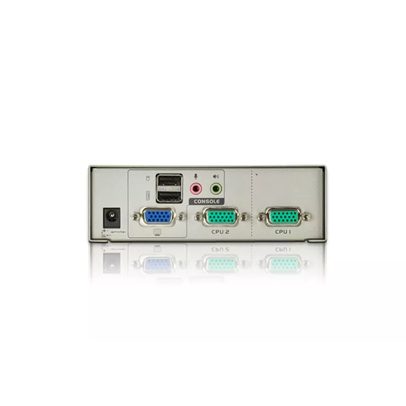 ATEN CS72U 2 prievadų USB VGA KVM jungiklis su garsu (įskaitant KVM kabelius), 2048 x 1536 pikseliai, QXGA, 0,142 W, pilka