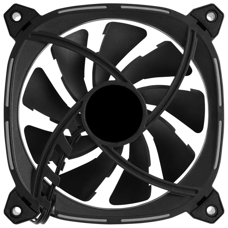 Ventiliatorius Aerocool ASTRO12 120 mm RGB LED antivibracinis 6 kontaktų juodas