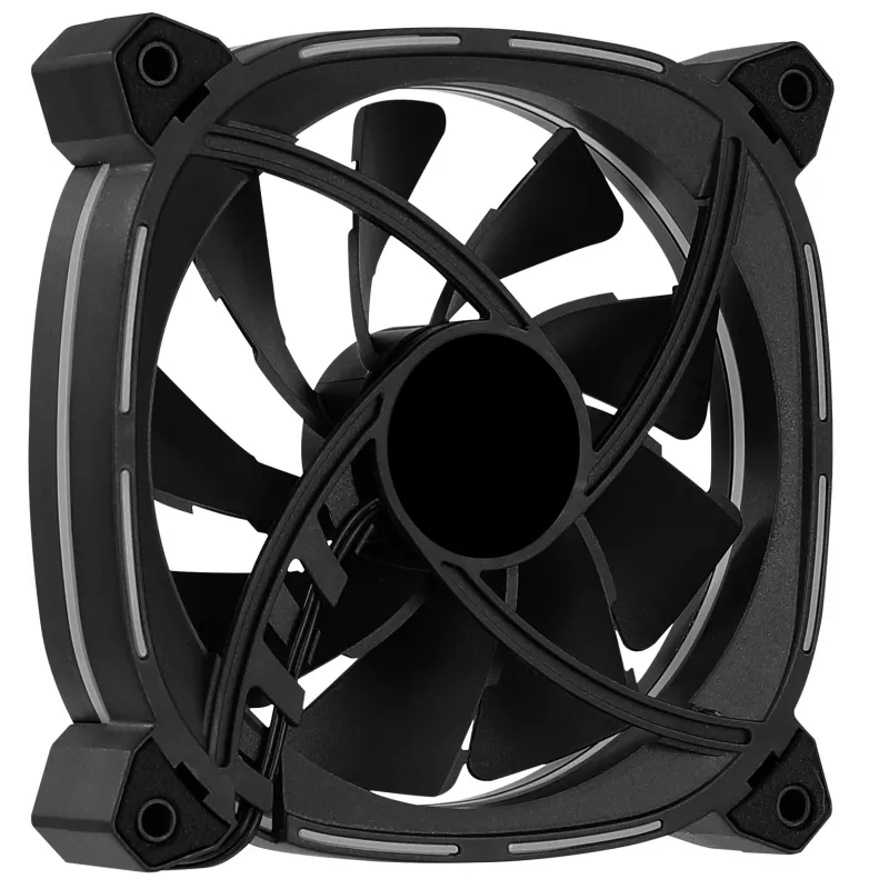 Ventiliatorius Aerocool ASTRO12 120 mm RGB LED antivibracinis 6 kontaktų juodas