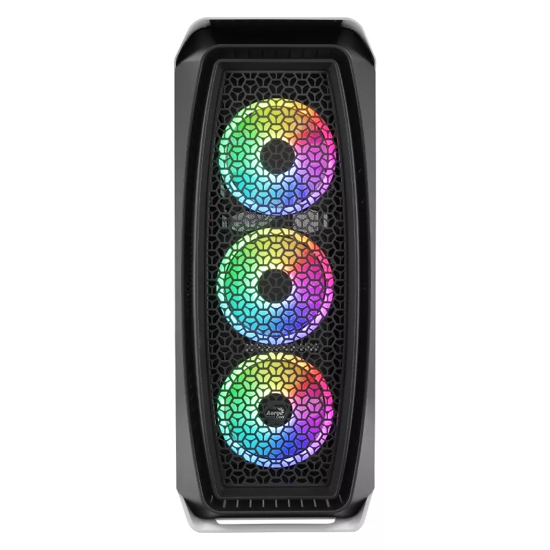 Aerocool AEROONEDUOWHV1 Gaming ATX korpusas 4xARGB ventiliatoriai baltas, Midi Tower, PC, baltas, ATX, micro ATX, Mini-ITX, ABS, SPCC, žaidimams